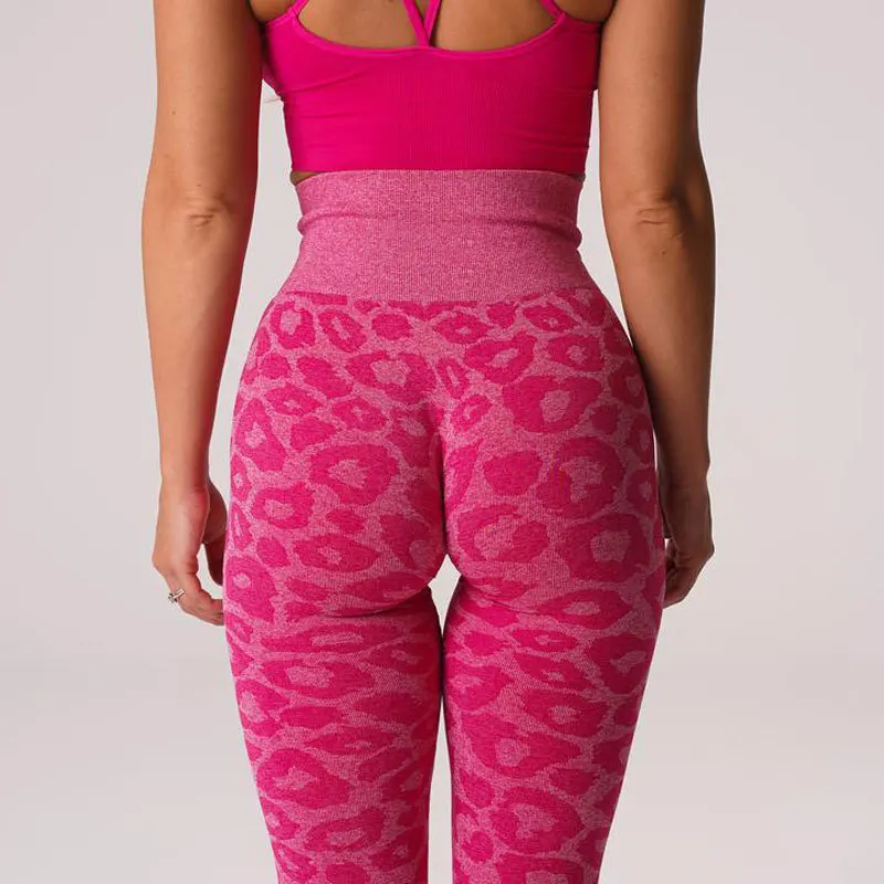 Leopard-Print-Snowflake-Color-Nine-Point-Pants-Yoga-Leggings-Women-Pants-Gym-Sports-Waist-Seamless-Animal