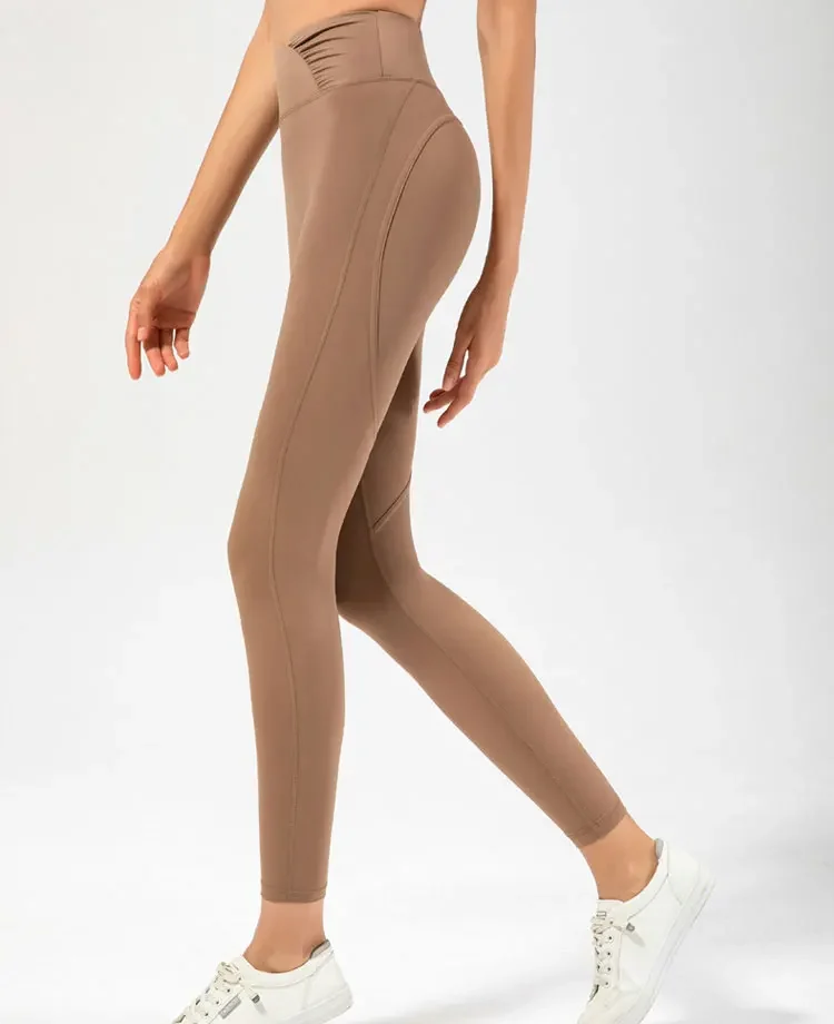 Lycra-Yoga-Pants-Non-rolled-High-Waist-Fold-Sports-Leggings-Raises-Butt-Fitness-Push-Up-Long-3